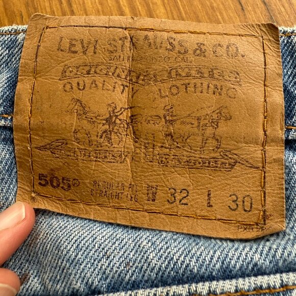 Vintage 80s Levi’s 505 Orange Tab Jeans | 32x30 | Regular Fit Straight Leg | Dis - Picture 3 of 7